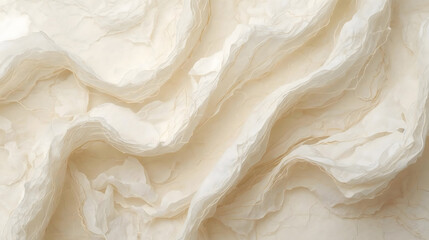 Obraz premium Ethereal flowing sheer fabric texture with delicate golden threads creates a serene and luxurious backdrop for elegant designs