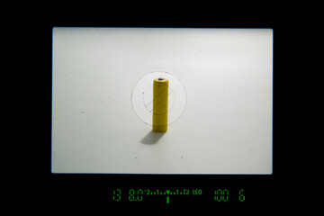 analog SLR viewfinder with focusing screen with micro-prism and wedges - for manual focusing assistance