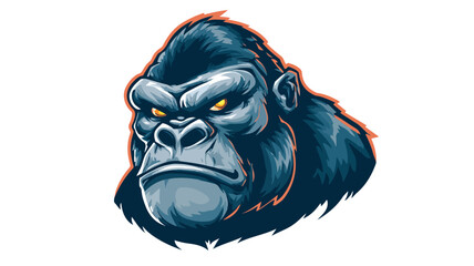 Muscle Gorilla Ape Mascot Design Logo Vector Illustration for Marketing Campaigns