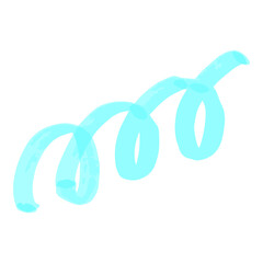 Highlighter Spiral Doodle Illustration