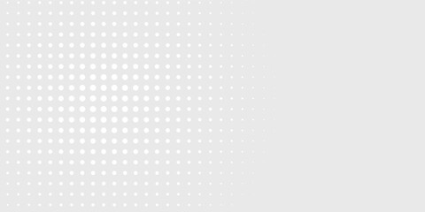Dot white gray wave light technology texture background. Abstract big data digital halftone dots pop art comics with nature graphic design modern Vector