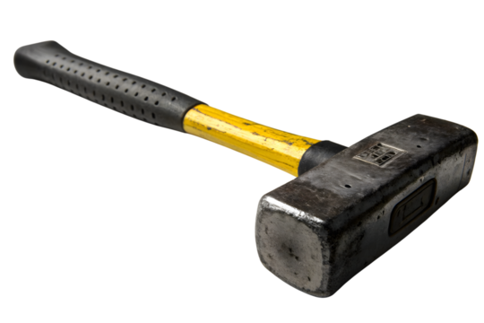 Sledgehammer isolated on transparent background