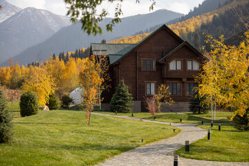 Autumn in the mountains of Kaskelen, Kazakhstan