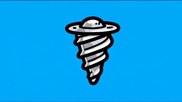 Simple graphic of a spaceship drill