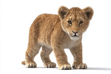 Obraz premium female lion cub
