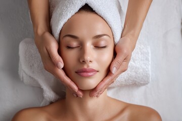 Relaxing Facial Massage at a Serene Spa Retreat in the Morning