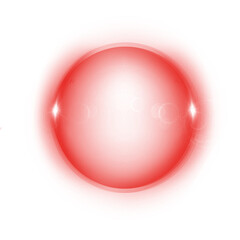 glassmorphic neon light circle