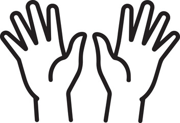 Open hands reaching upwards in a gesture of hope and offering