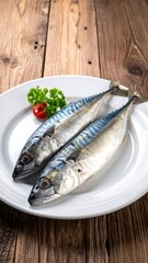 Fresh fish on a plate