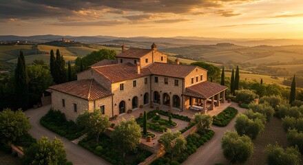view of the village of tuscany