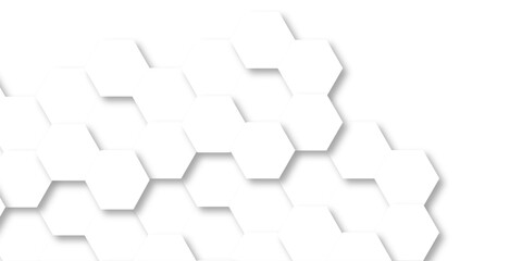 Hexagonal hexagon modern technology creative emboss light honeycomb polygonal web. abstract geometric science and mosaic tile with template texture background.