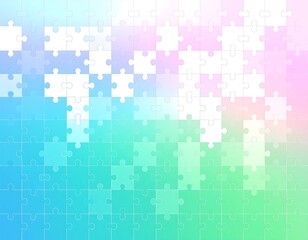 Fototapeta premium Pastel puzzle background