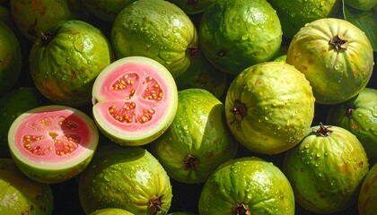 Fresh guava display
