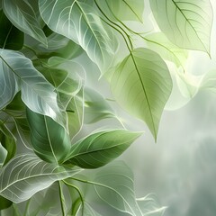 green leaves background