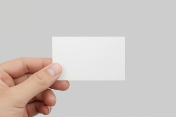 Clean and professional business card mockup, a simple design concept for corporate identity