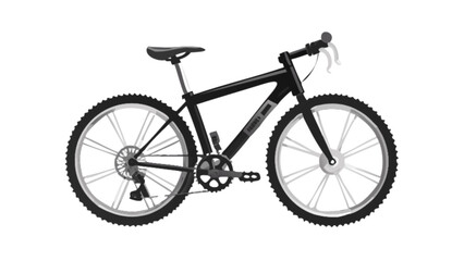 Explore the outdoors with this mountain bike illustration for cycling adventures and fitness rides today
