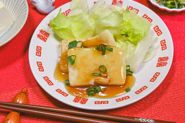 あんかけ焼き大根もち
