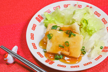 あんかけ焼き大根もち