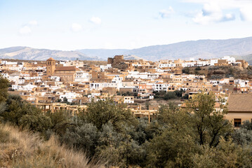 Obraz premium view of Finana town, province of Almeria, Andalusia, Spain