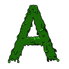green letter a