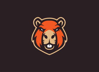 Capybara Mascot Logo, Cute Capybara Character, Cartoon Capybara Illustration, Capybara Vector Art, Funny Capybara Design