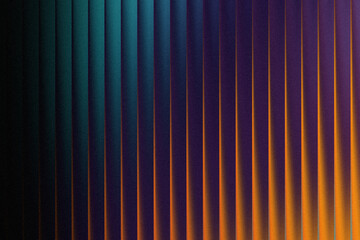 Dark abstract background vertical lines transitioning teal to purple orange, a dramatic modern