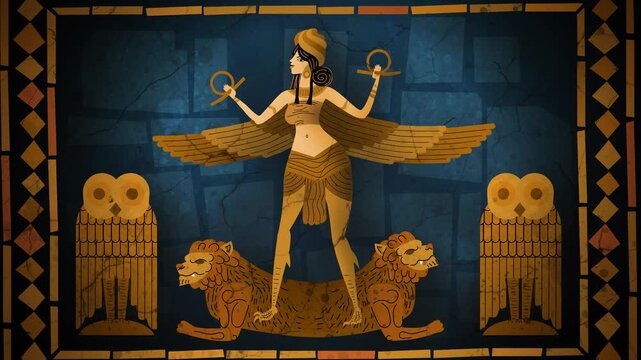 ishtar winged goddess of mesopotamia