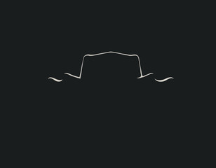 Cowboy Face Vector Image. Cowboy Silhouette Vector Images