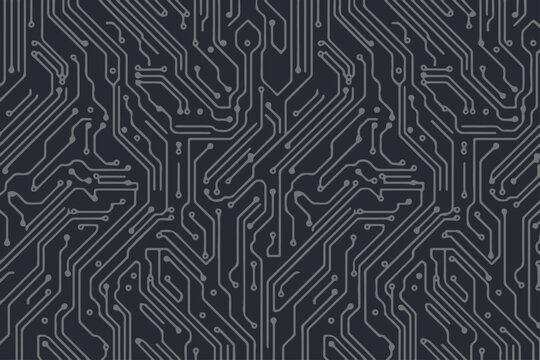 digital circuitry seamless pattern motherboard layout technology concept high detail vector eps ai png