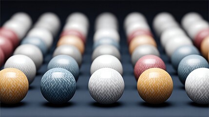 Brightly Colored Bingo Balls Arranged in a Clear Grid Pattern for an Engaging Game Night