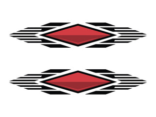 Car stickers and racing stripes vector designs for sporty vehicle decals custom wraps auto modification tuning graphics and high speed dynamic design projects