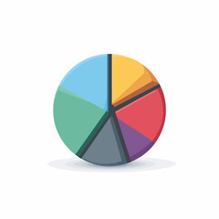 Sleek Pie Chart UI Icon Design