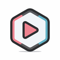 Crisp Play Button UI Icon Design