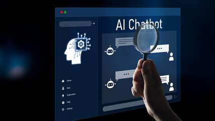 AI chatbot interface facilitates communication, chatbot, and AI interaction for automated user support and information exchange Latch
