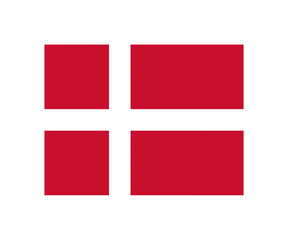 Official Denmark flag. National flag of Denmark illustration on transparent background. 
