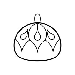 Ornament with teardrop shapes