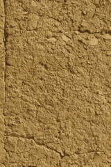 Rustic adobe heritage construction close detail.