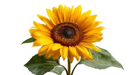 Naklejka premium sunflower isolated on white background