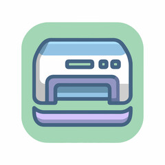 Minimalist Printer Icon Design