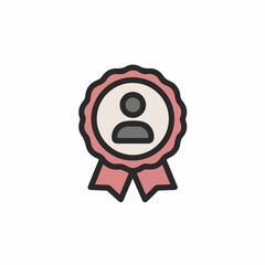 Simple Profile Badge Icon Design