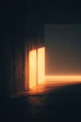 Golden Light in Space