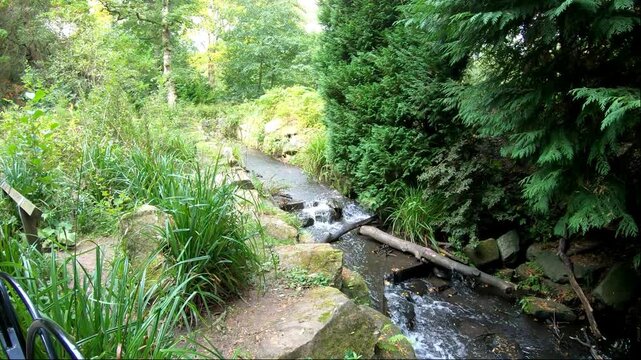 Small slow stream in Heaton Park