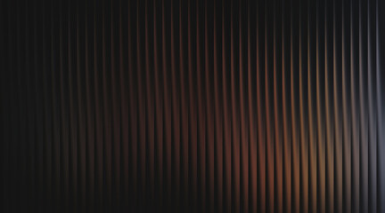 Obraz premium Dark ribbed texture with warm light reflections