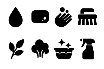 Purification Icons Grid.