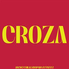 Futuristic sharp sans serif alphabet display font vector. Strong modern typeface