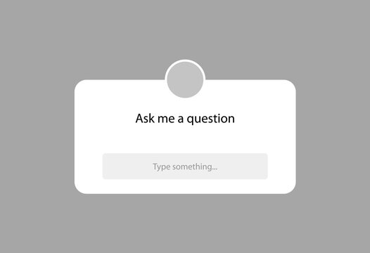 Question media button message concept. Isolated question vector symbol concept.