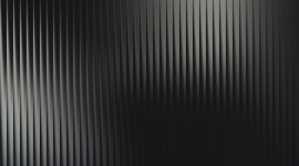 Fototapeta premium Abstract dark gray vertical ribbed textured background