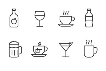 Cultural Icon Sets. Outline icon set of Slovak sports: ice hockey stick, football ball, skiing, cycling helmet, handball, athletics, volleyball, mountaineering