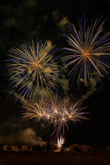 fireworks lighting sky during national holiday