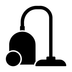 Illustration of a vacuum cleaner symbol of cleaning, housework, and appliance for maintaining cleanliness